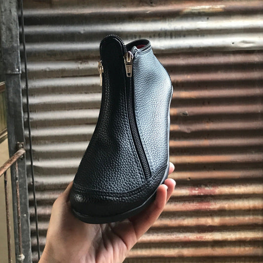 Moka Black | Botita con cremalleras - Flux Concept Store