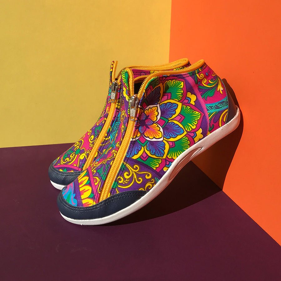 Violet | Botita con cremalleras - Flux Concept Store