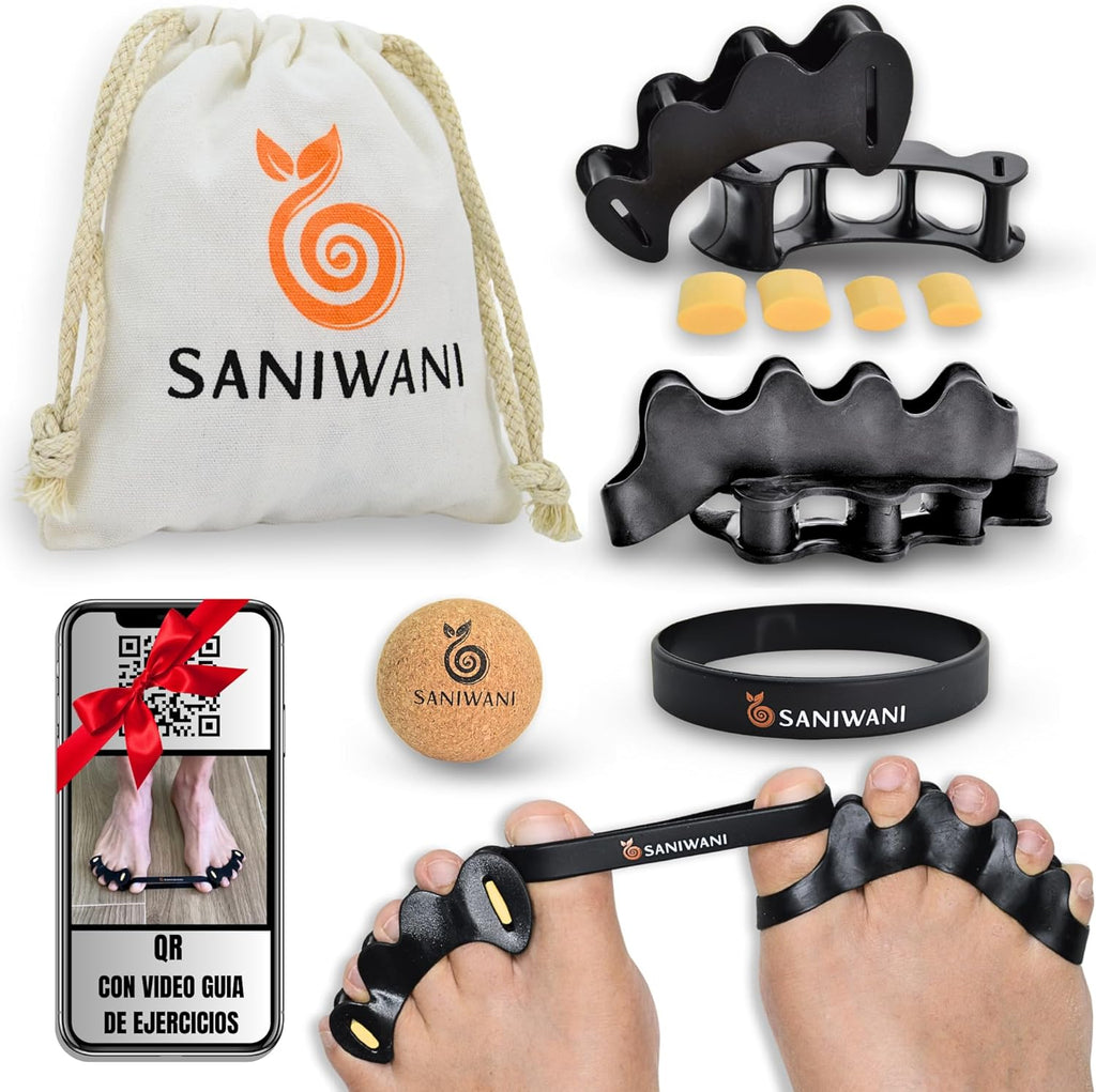Separadores de dedos barefoot | Movimiento natural · Flux ·  Kit funcional completo para los pies