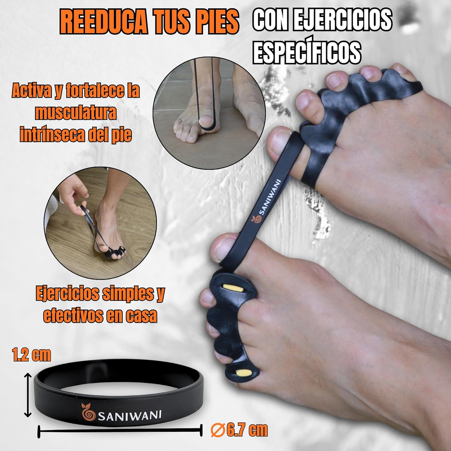 Separadores de dedos barefoot | Movimiento natural · Flux ·  Kit funcional completo para los pies