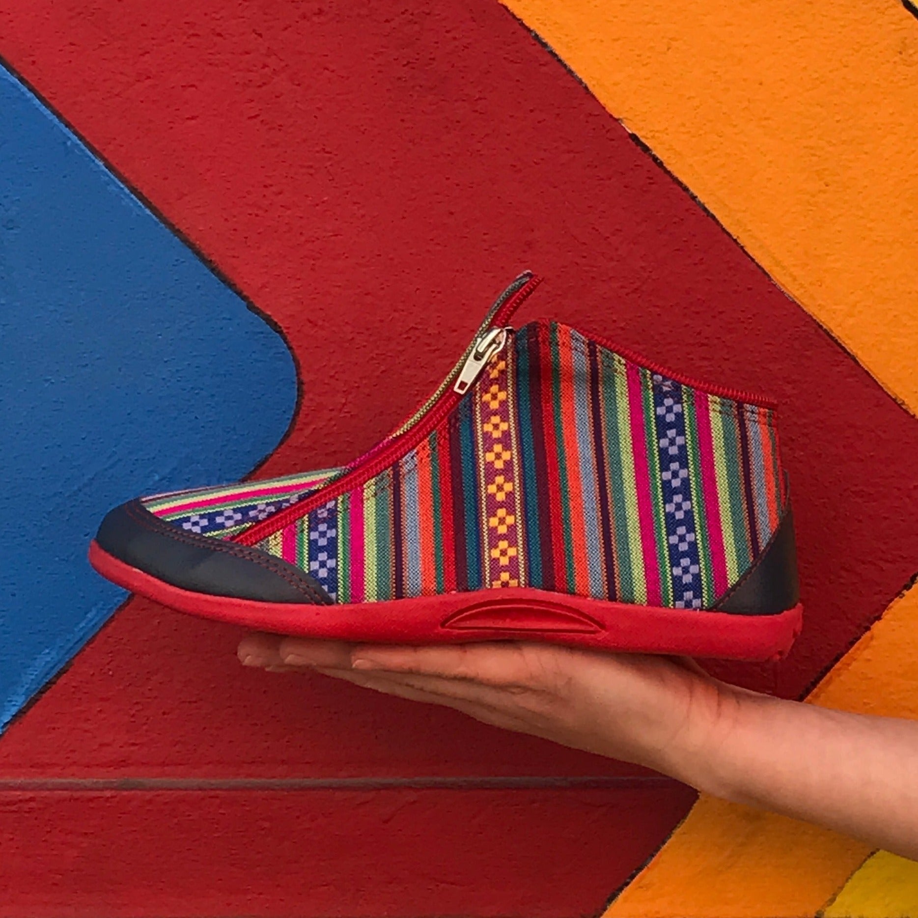 Aguayo Red | Botita con cremalleras - Flux Concept Store