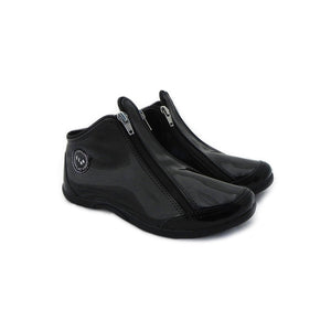 Black Charol | Botita con cremalleras - Flux Concept Store