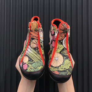 Huerta | Botita con cremalleras - Flux Concept Store