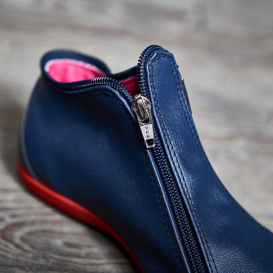 Moka Blue | Botita con cremalleras - Flux Concept Store