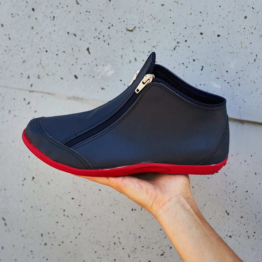 Moka Blue | Botita con cremalleras - Flux Concept Store