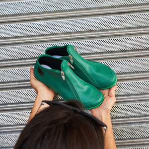 Moka Green | Botita con cremalleras - Flux Concept Store