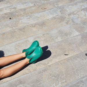 Moka Green | Botita con cremalleras - Flux Concept Store