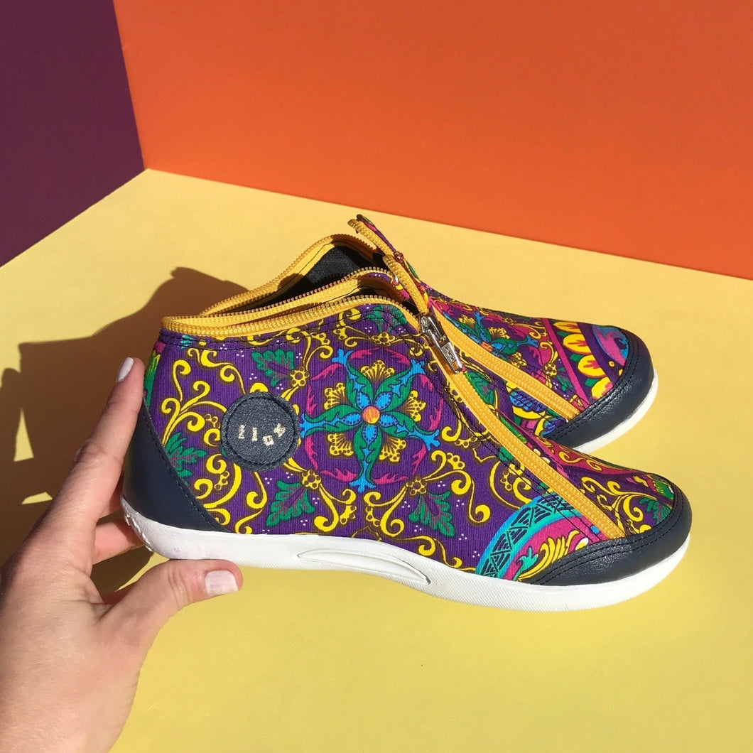 Violet | Botita con cremalleras - Flux Concept Store