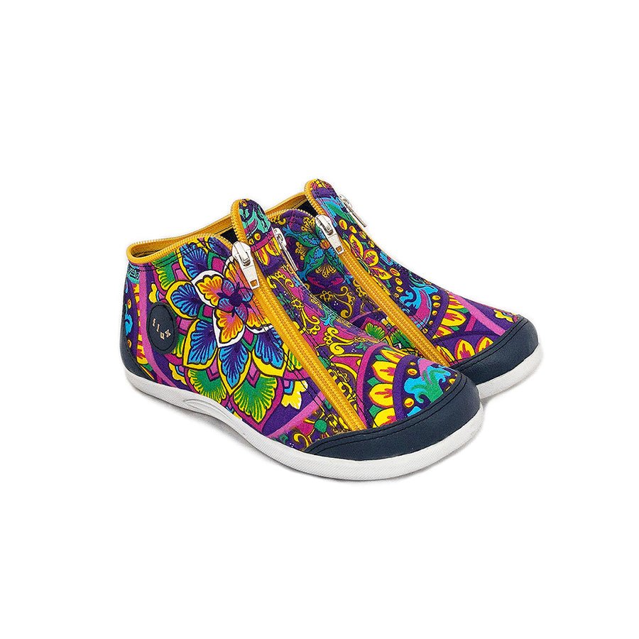 Violet | Botita con cremalleras - Flux Concept Store