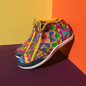Violet | Botita con cremalleras - Flux Concept Store